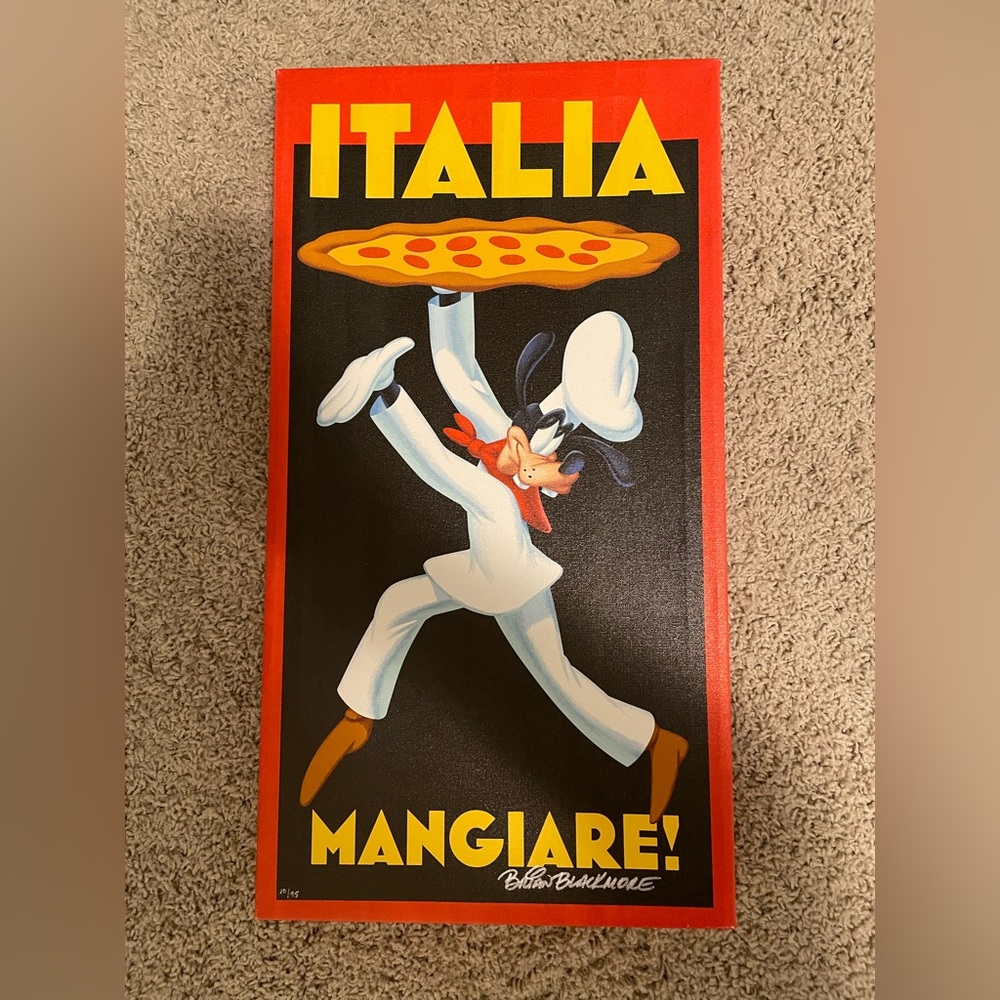 Disney Pizza Goofy Canvas